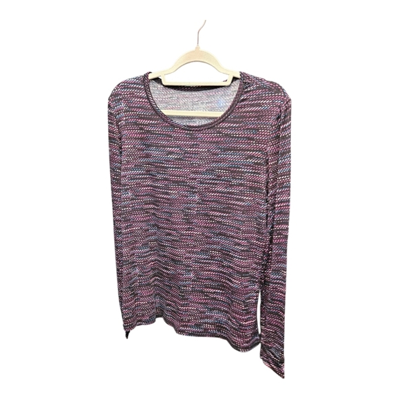 Cuddl Duds Women's Pink and Blue Long Sleeve Top - Picture 1 of 3
